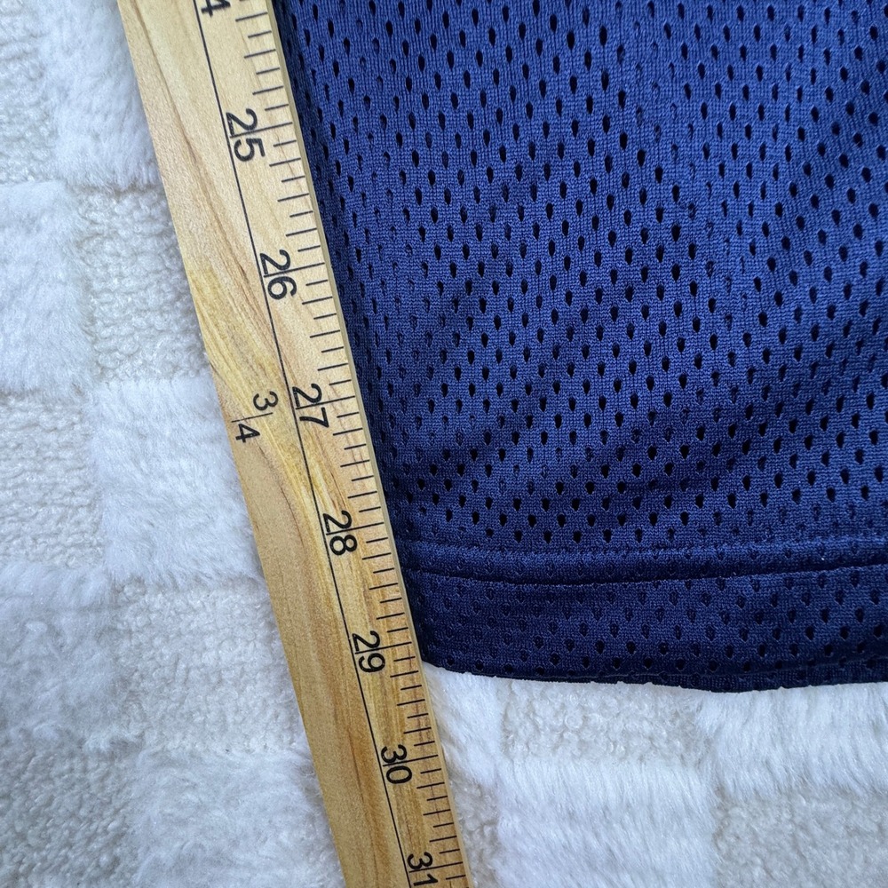 Adidas‎ Basketball Mesh Pants XL 4XO Navy Blue White Stripe Athletic Drawstring - Picture 4 of 12